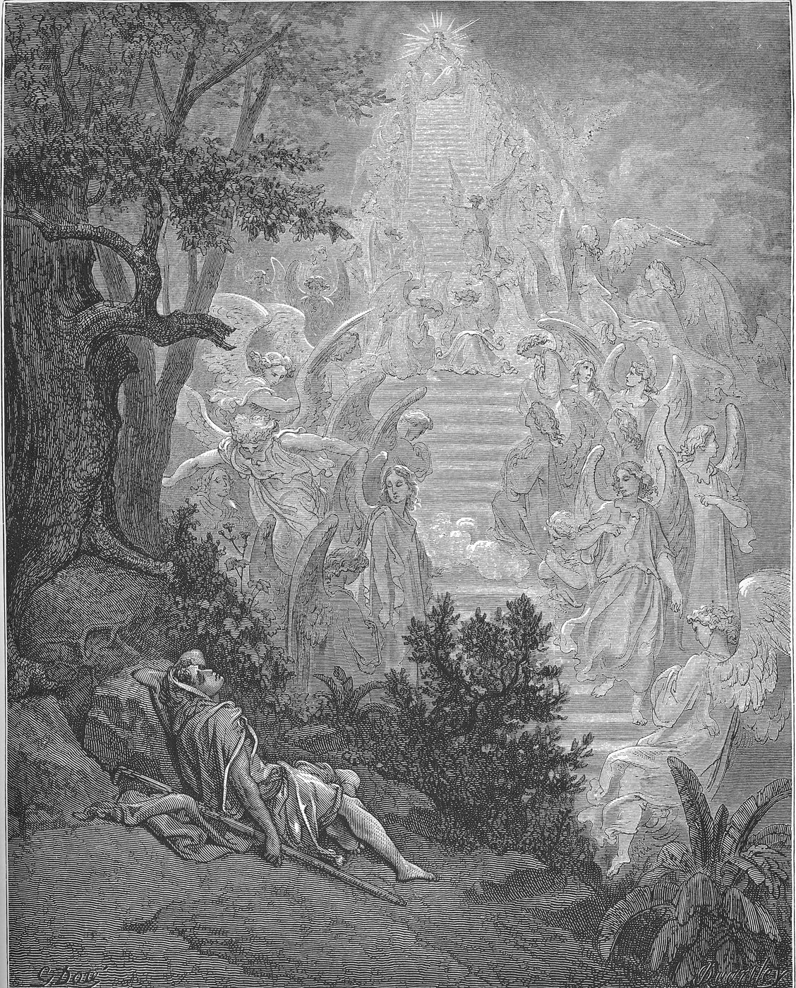 Gustave Doré, Jacob’s Dream, 1866